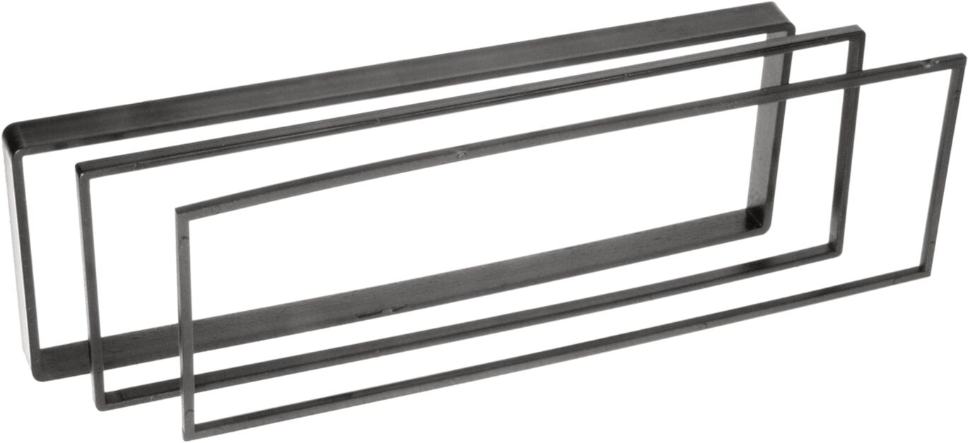 1-DIN Paneel Citro&euml;n C2/ C3/ C4/ C6/ Jumper/ Jumpy - Peugeot 307/ 1007 Kleur: Zwart - 281040 08 - 281040-08