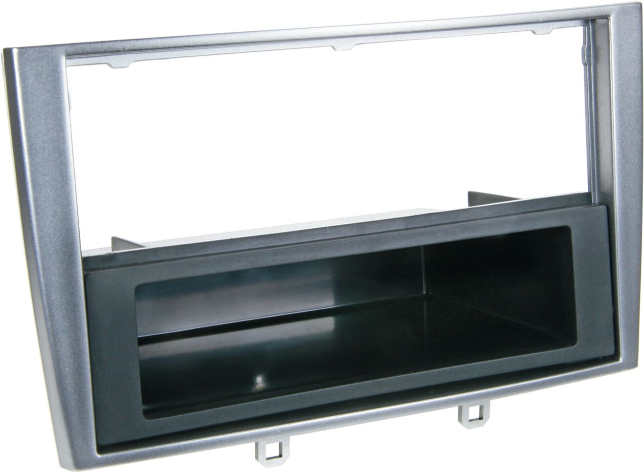 2-DIN Paneel met opbergvak Peugeot 308 2007-2014 - Kleur: Zilver - 281040 12 - 281040-12