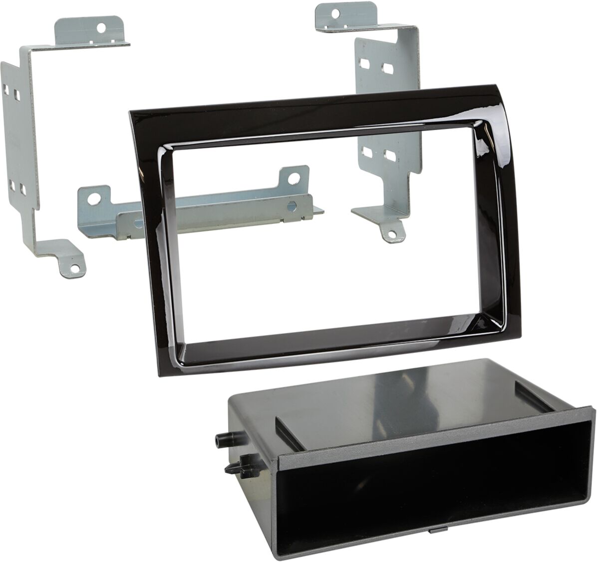 2-DIN Paneel Citro&euml;n Jumper - Fiat Ducato - Peugeot Boxer 2006-2019 Kleur: Piano Zwart - 281094 29 2 - 281094-29-2
