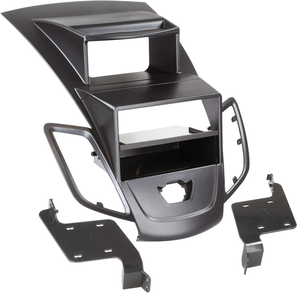 2-DIN Paneel Ford Fiesta met Multifunctioneel display 2008-2013 - Kleur: Zwart - 281114 21 1 - 281114-21-1