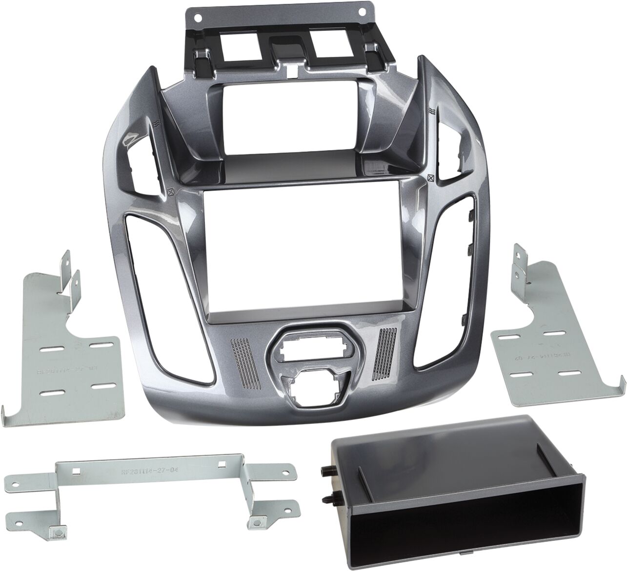 2-DIN Paneel met pocket Ford Transit Connect/ Tourneo 2014-2018 Kleur: Nebula - 281114 27 1 2 - 281114-27-1-2