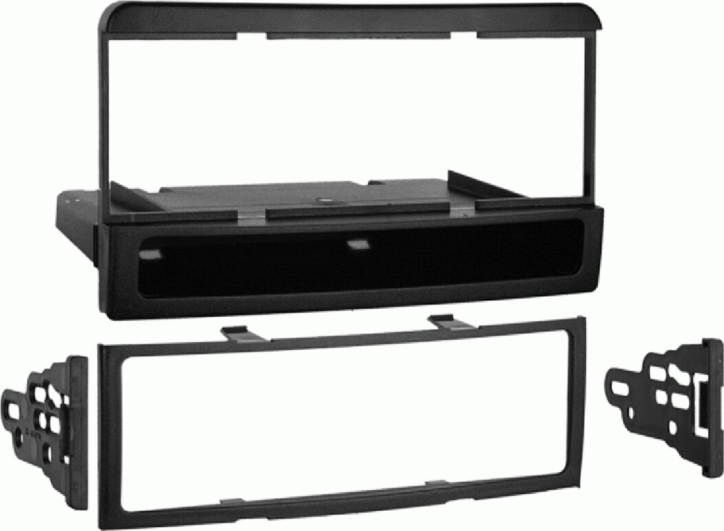 1-DIN radiopaneel met opbergvak Ford/Mazda/Mercury zwart (METRA) - 281114 41 1 - 281114-41-1