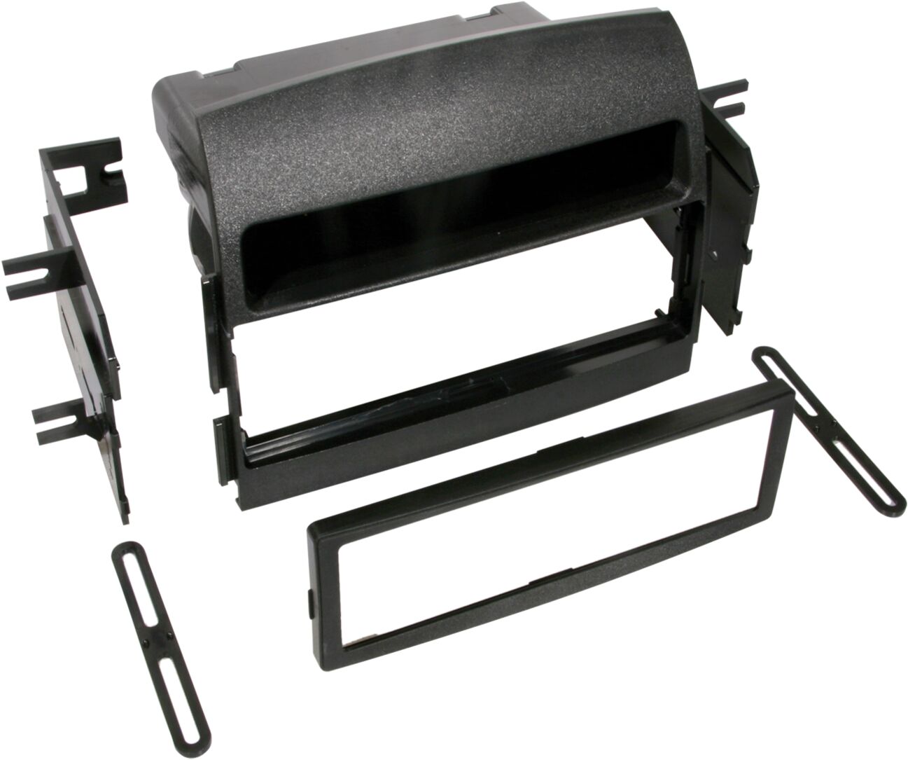1-DIN Paneel met aflegbakje. Hyundai Sonata  (NF) 2005-2008 Kleur: Zwart - 281143 06 - 281143-06