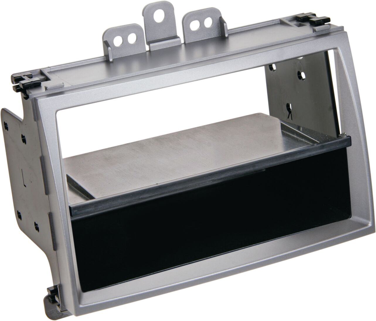 2-DIN Paneel Hyundai i20 met Pocket | 2009-2012 | Kleur: Zilver      - 281143 20 2 - 281143-20-2
