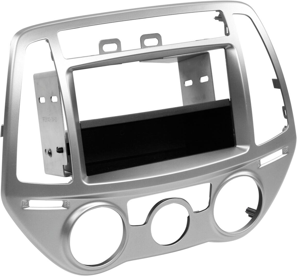 2-DIN Paneel met pocket Hyundai i20 2012-2014 Kleur: Zilver - 281143 24 1 - 281143-24-1