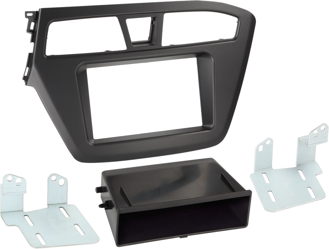 2-DIN Paneel met pocket Hyundai i20 2014-2019 Kleur: Zwart - 281143 27 1 - 281143-27-1