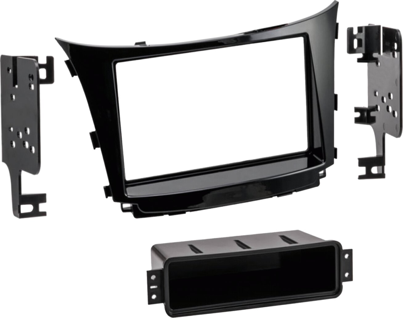 2-DIN Paneel Hyundai I30 met Oem Nav - Kleur: Piano zwart (METRA) - 281143 31 0 - 281143-31