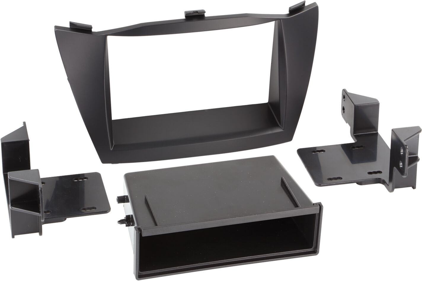 2-DIN Paneel Hyundai iX35 met Pocket 2010-2013 Kleur: Zwart      - 281143 35 - 281143-35
