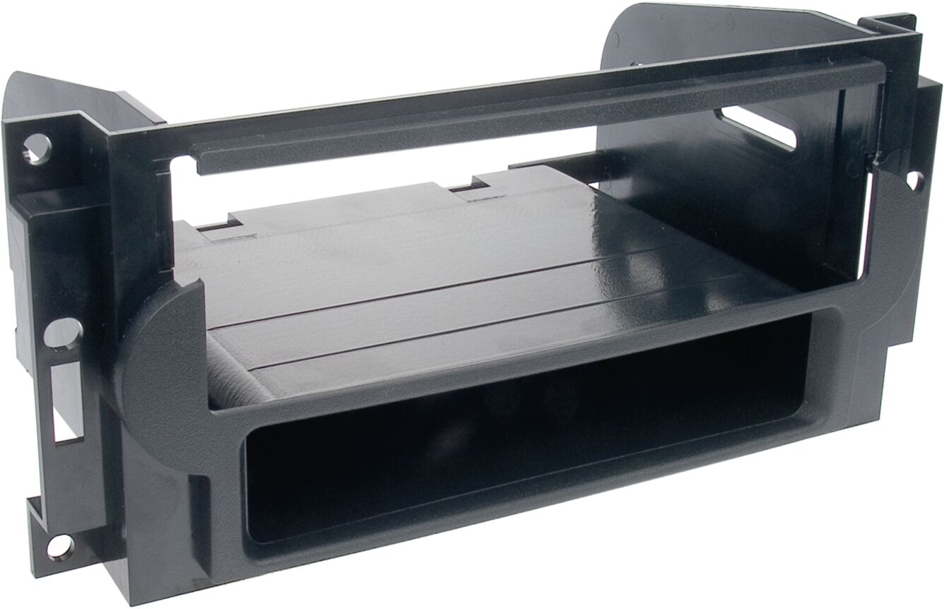 1-DIN Paneel met aflegbakje. Chrysler - Jeep - Dodge Kleur: Zwart - 281145 05 - 281145-05