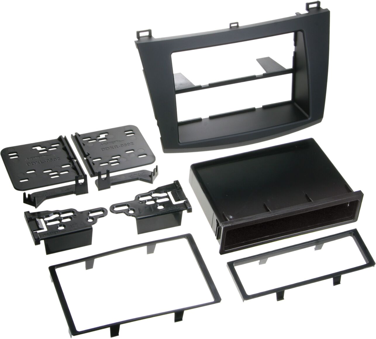 1-DIN Paneel Mazda 3 2009-2013 - Kleur: zwart (METRA) - 281170 09 - 281170-09