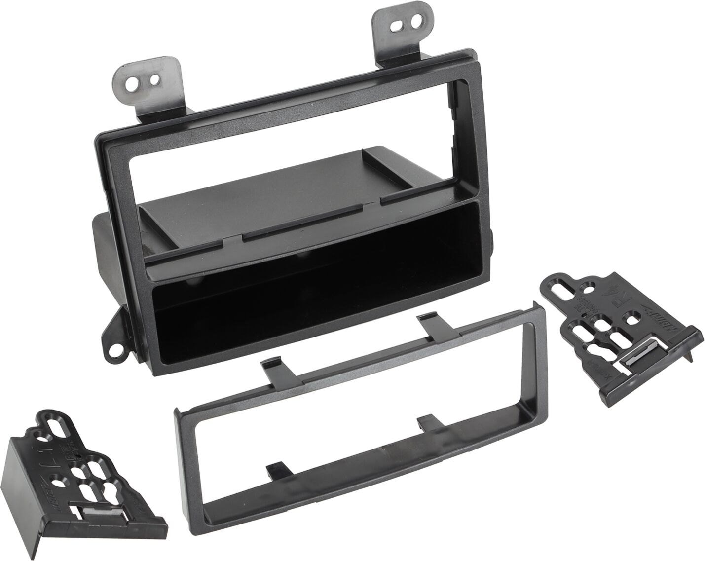 1-DIN Paneel met afleg bakje Mazda MPV 2000-2005 - Premacy 1999-2005 Kleur: Zwart (METRA) - 281170 17 - 281170-17