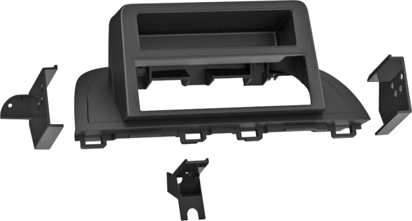 1-DIN Paneel met opbergvak Mazda 3 2013-2017 - Kleur: zwart - 281170 18 montiert - 281170-18