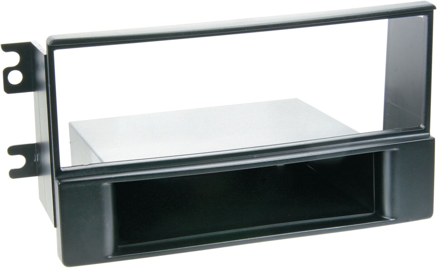 1-DIN Paneel met aflegbakje. Kia Sportage II (KM/JES Facelift) 2008-2010 Kleur: Zwart - 281178 21 - 281178-21