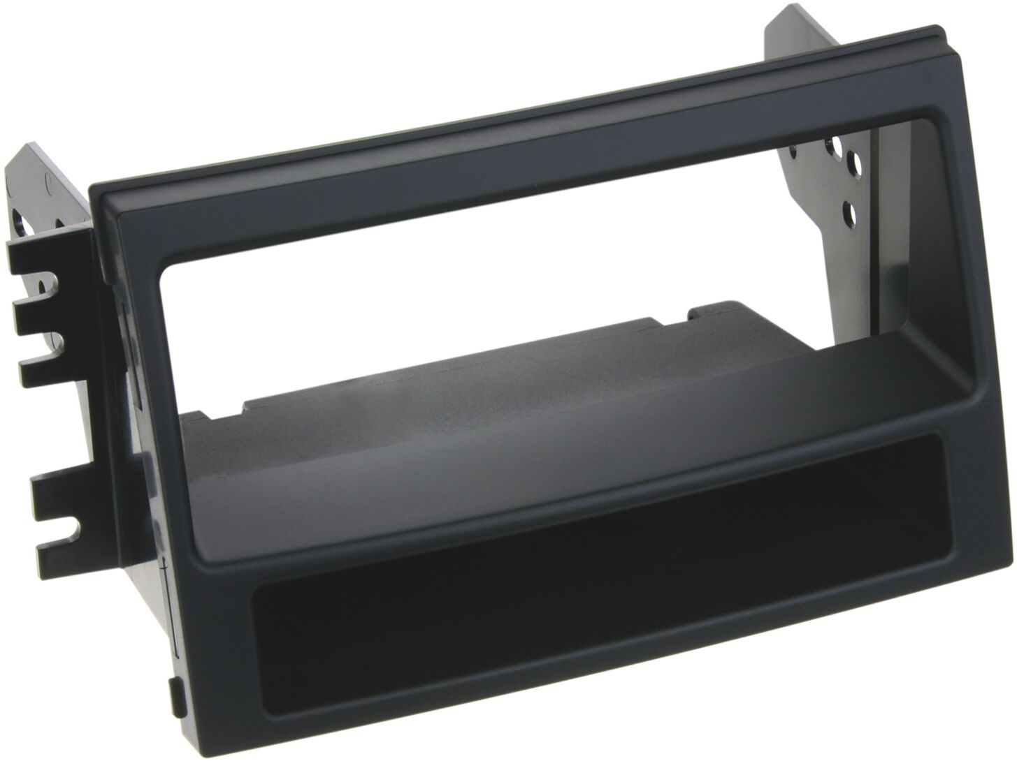 1-DIN Paneel met aflegbakje. Kia Soul (AM) 2009-2011 Kleur: Zwart (METRA) - 281178 25 - 281178-25