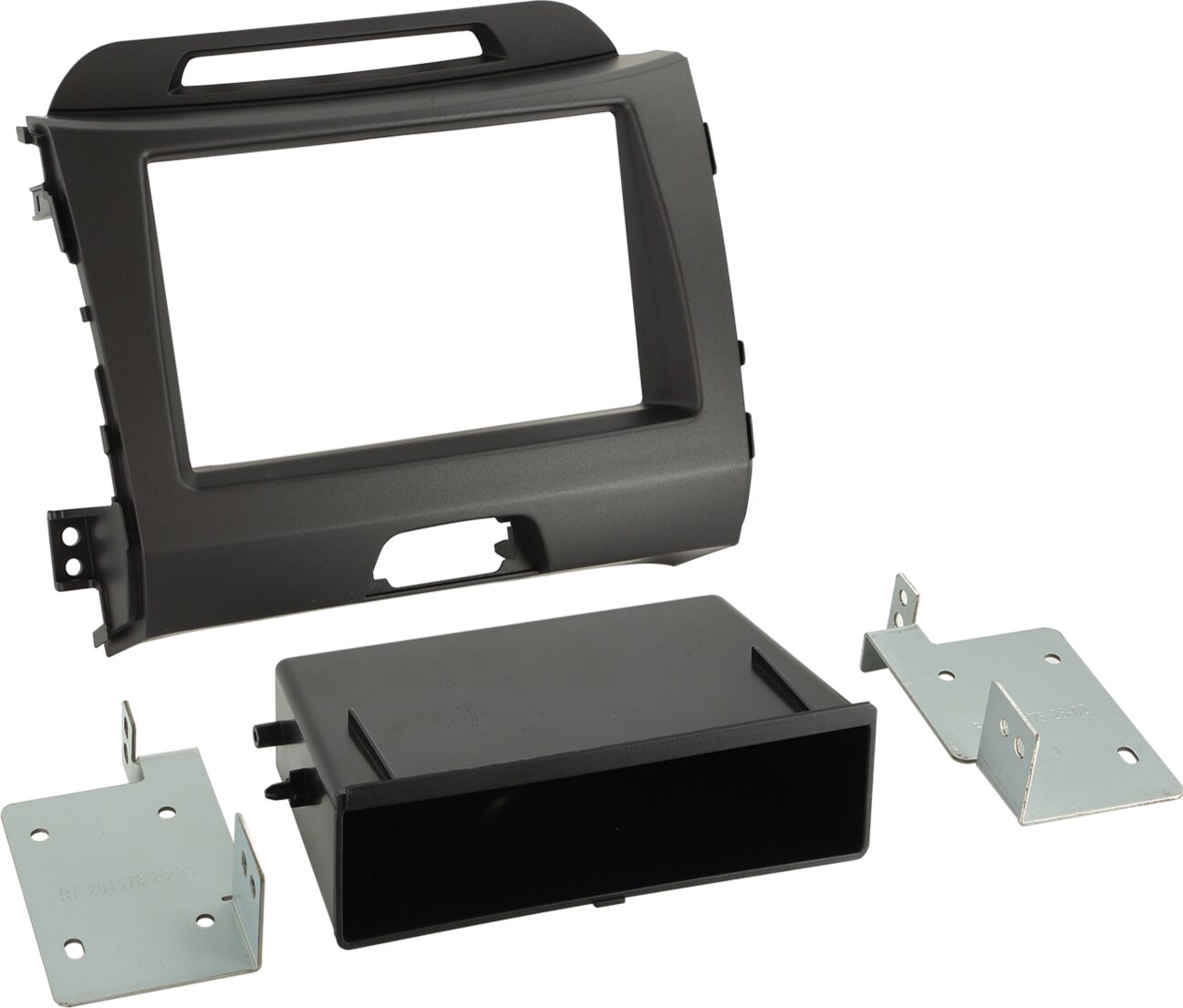 2-DIN Paneel Kia Sportage III 2010-2015 Kleur: Donker Grijs  - 281178 28 3 - 281178-28-3