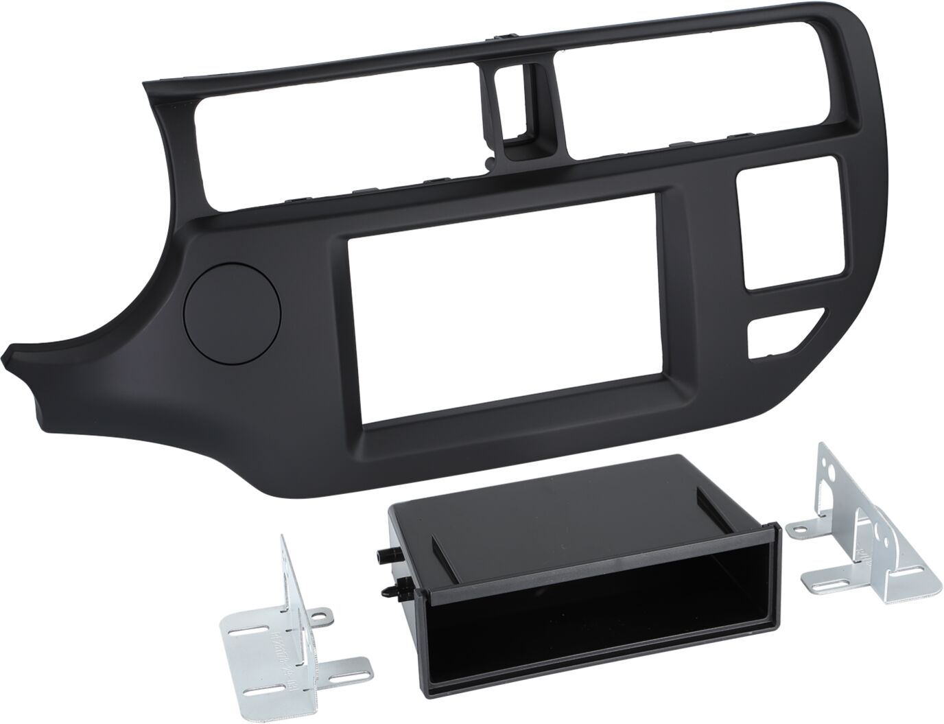 2-DIN Paneel met pocket Kia Rio 2011-2015 Kleur: Zwart - 281178 29 2 - 281178-29-2