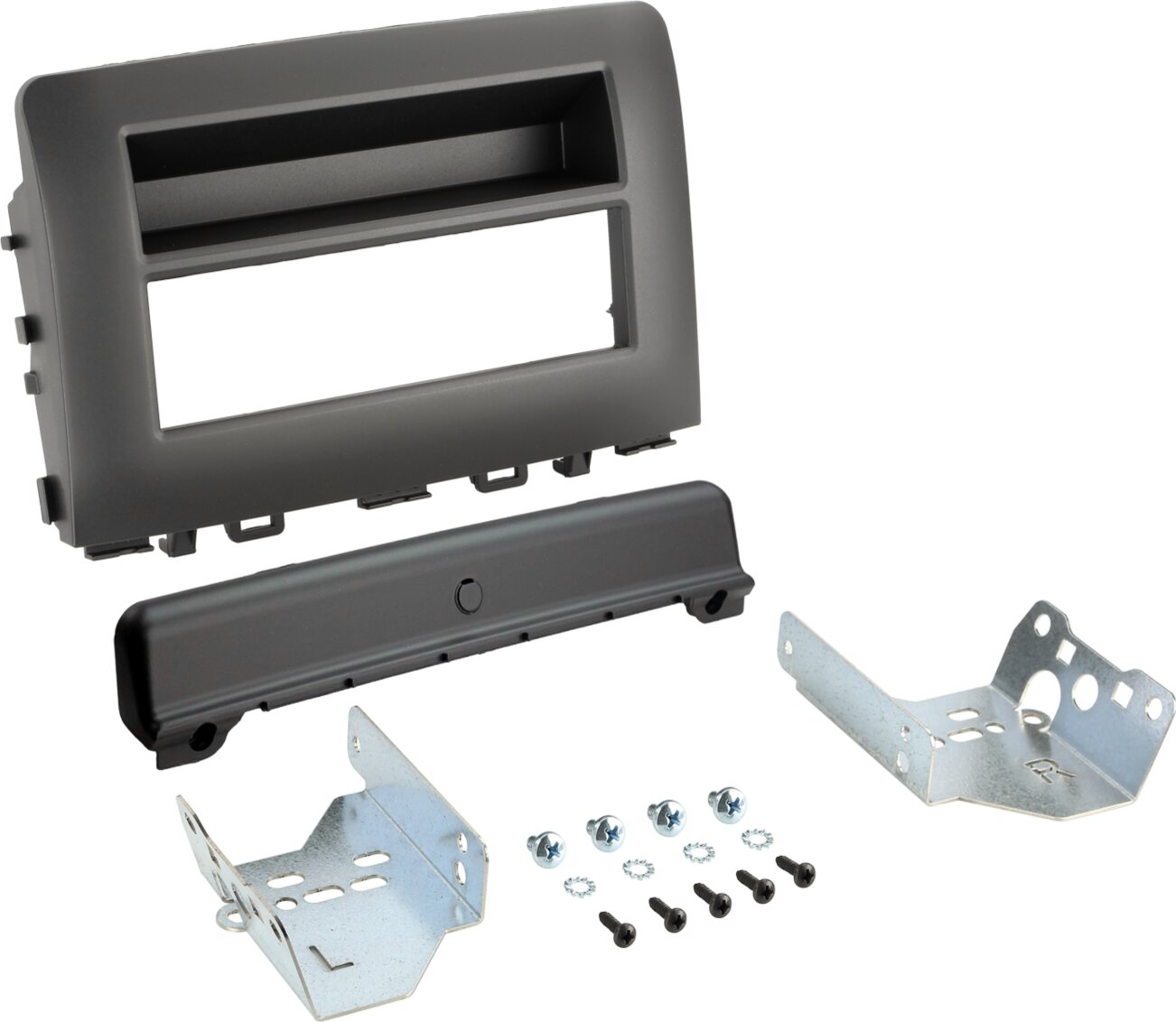 1-DIN Paneel met opbergvak Kia Rio (YB) 2017-2022 - Kleur: zwart - 281178 44 - 281178-44