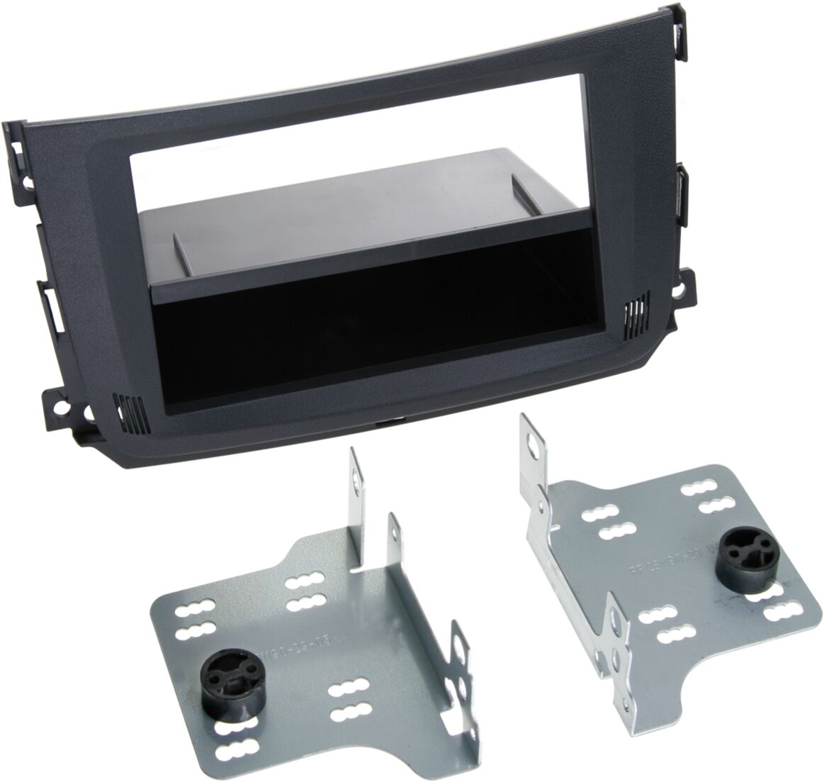 2-DIN Paneel Smart ForTwo Cabrio (A451) Coupe (C451)  Kleur: Zwart - 281190 29 - 281190-29