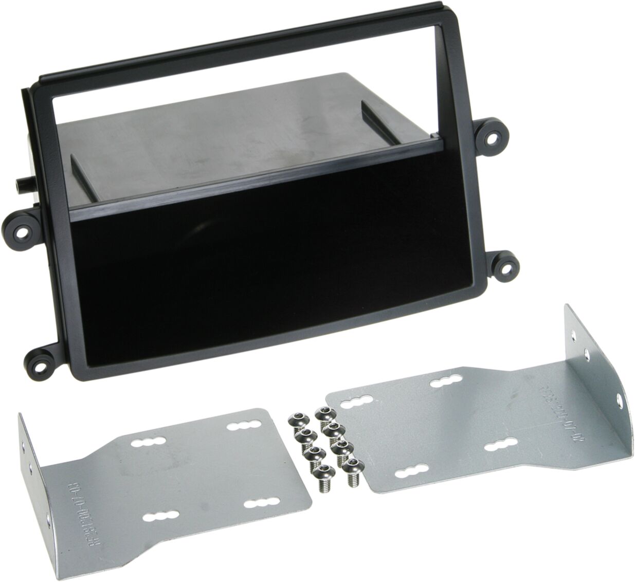 2-DIN Paneel Mitsubishi L200 (KAOT) 03/2006-10/2015 Kleur: Zwart - 281200 07 - 281200-07