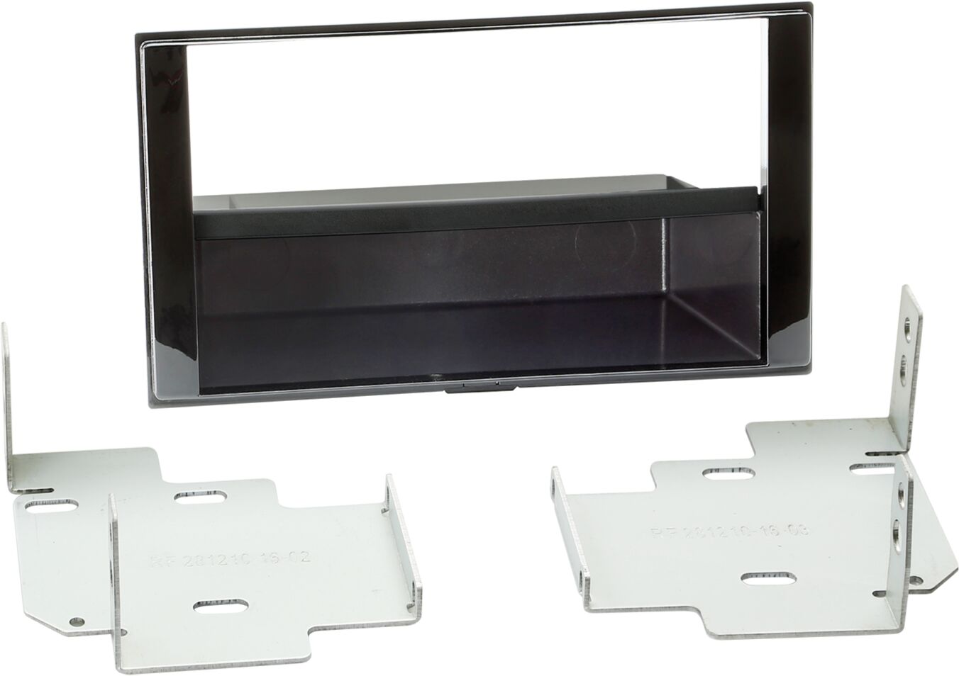 2-DIN Paneel Nissan Micra/ Note 2013-2019 Kleur: Piano Zwart - 281210 16 1 - 281210-16-1