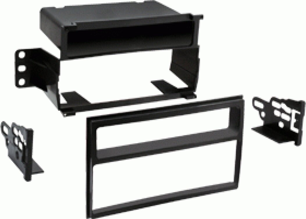 1-DIN radiopaneel met opbergvak Nissan Juke/Tiida/Versa zwart (METRA) - 281210 26 1 - 281210-26-1