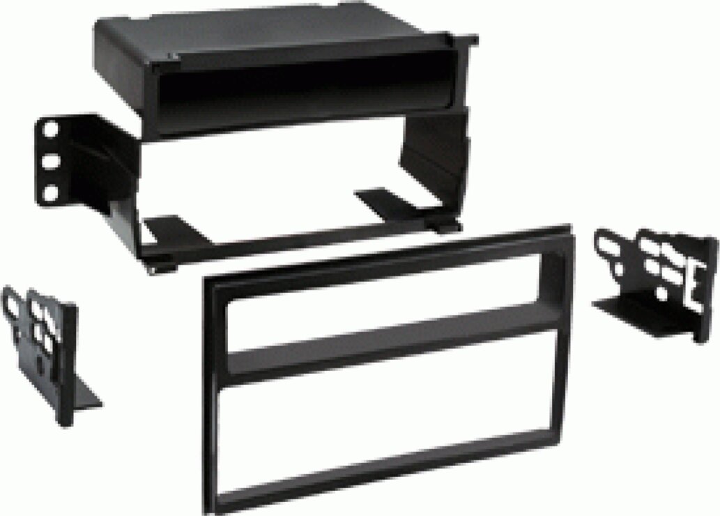1-DIN radiopaneel met opbergvak Nissan Juke/Tiida pianolak (METRA) - 281210 26 2 - 281210-26-2