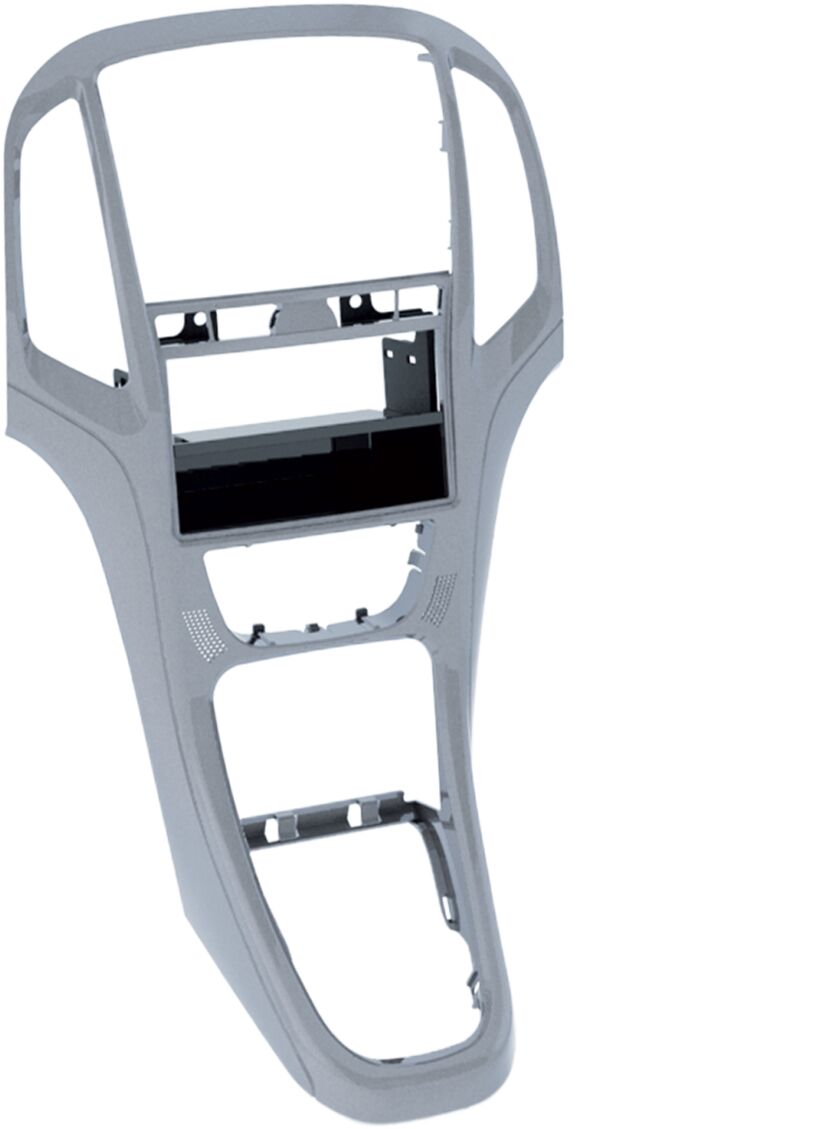 2-DIN Paneel Opel Astra J (P-J)  12/2009-08/2018 Kleur: Platina Zilver  - 281230 23 3 - 281230-23-3