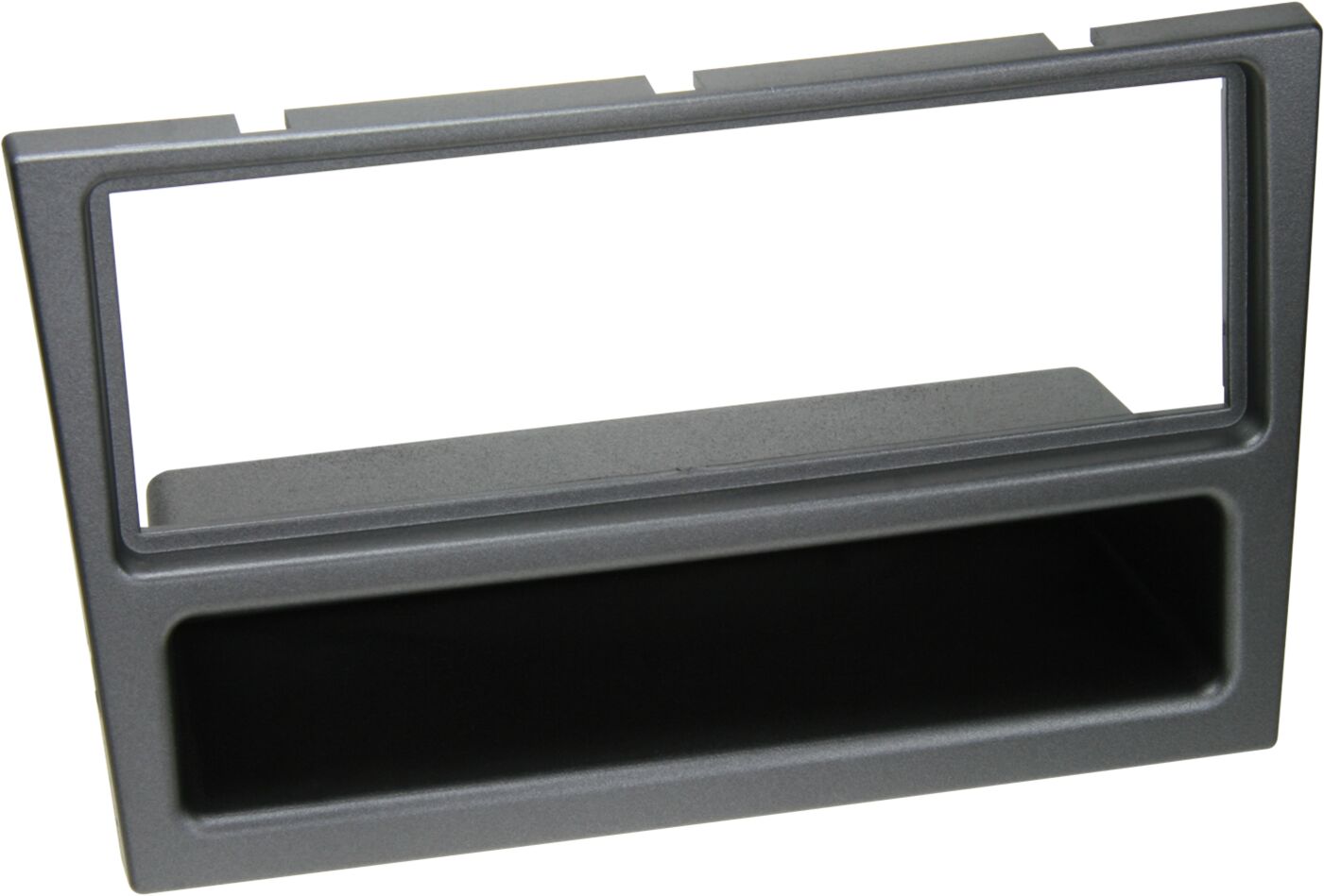 1-DIN Paneel met aflegbakje. Opel - Renault - Suzuki - Nissan Subaru  Kleur: Charcoal Metallic - 281230 26 2 - 281230-26-2
