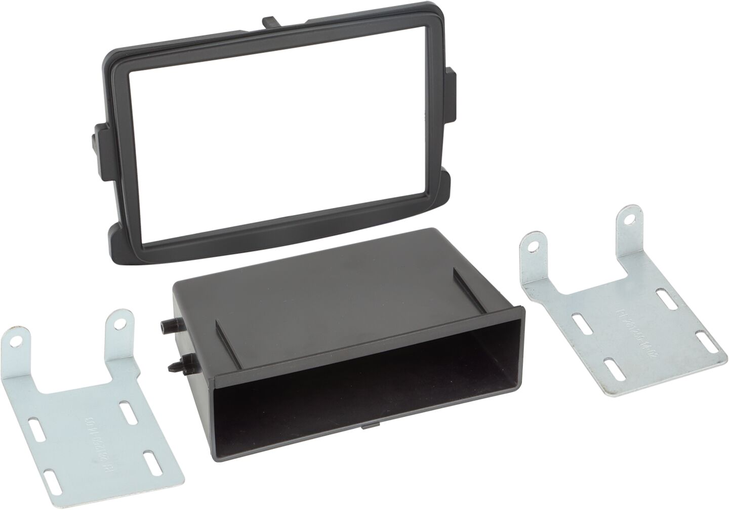 2-DIN Paneel Dacia - Opel - Renault - Fiat - Kleur: zwart - 281250 14 1 - 281250-14-1