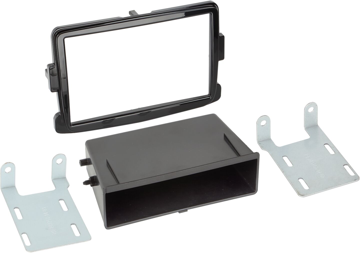 2-DIN Paneel Dacia - Opel - Renault - Fiat Kleur: Piano Zwart - 281250 14 2 - 281250-14-2