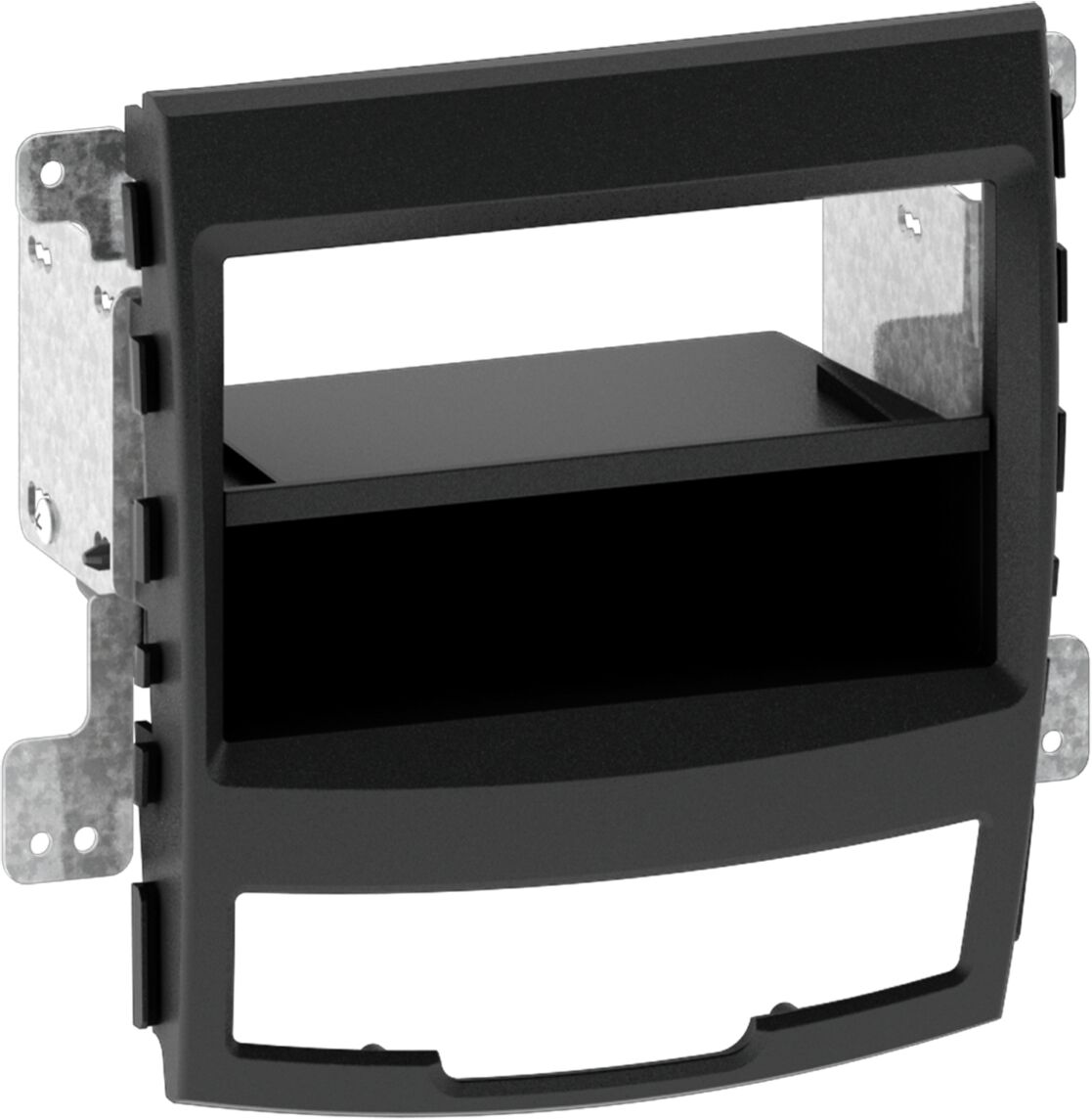 2-DIN Paneel SsangYong Korando (CK) 2010-2013 Kleur: Zwart - 281275 05 - 281275-05