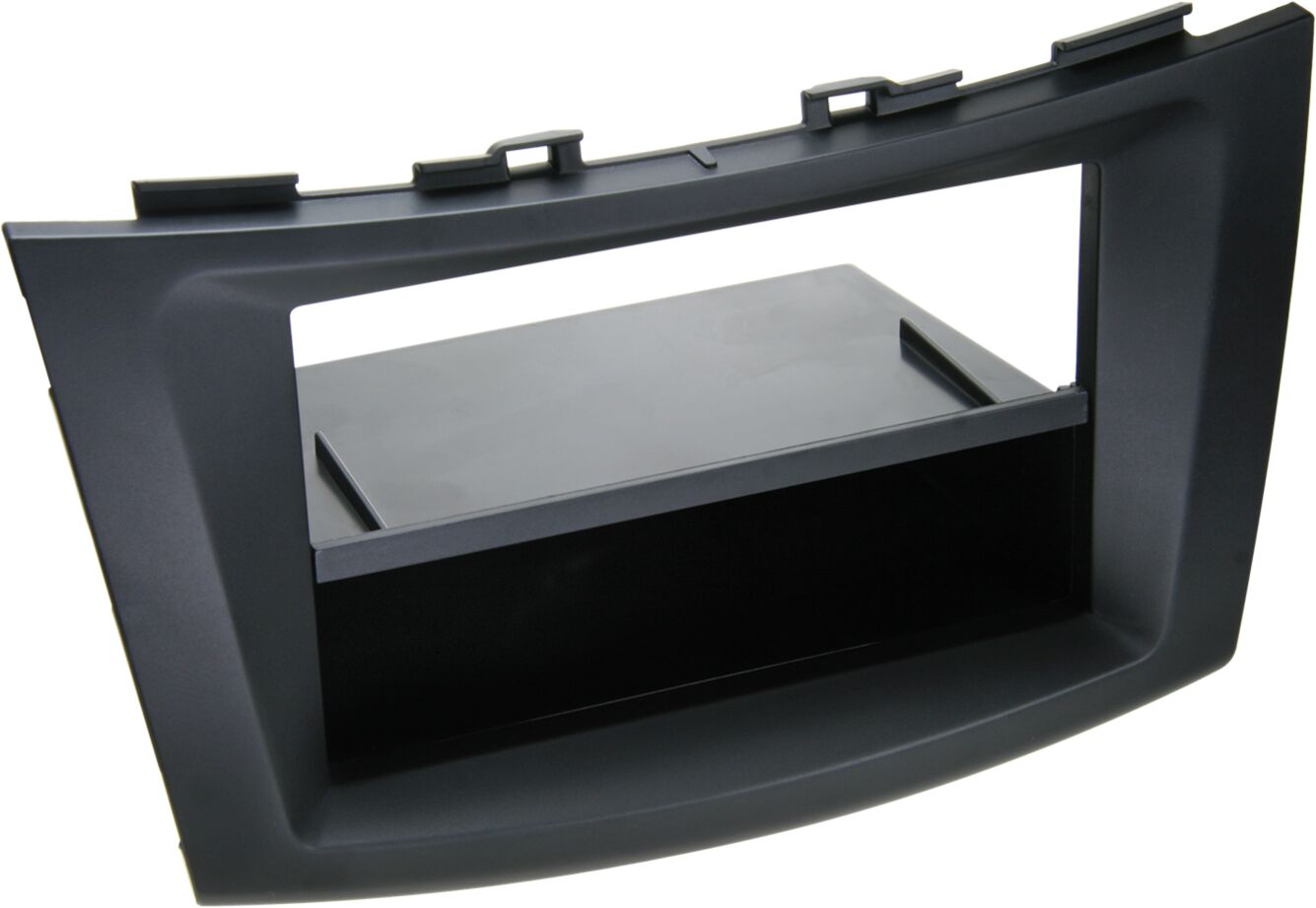 2-DIN Paneel met aflegbakje. Suzuki Swift (FZ/NZ)  2010-2017 - Kleur: zwart - 281292 03 - 281292-03