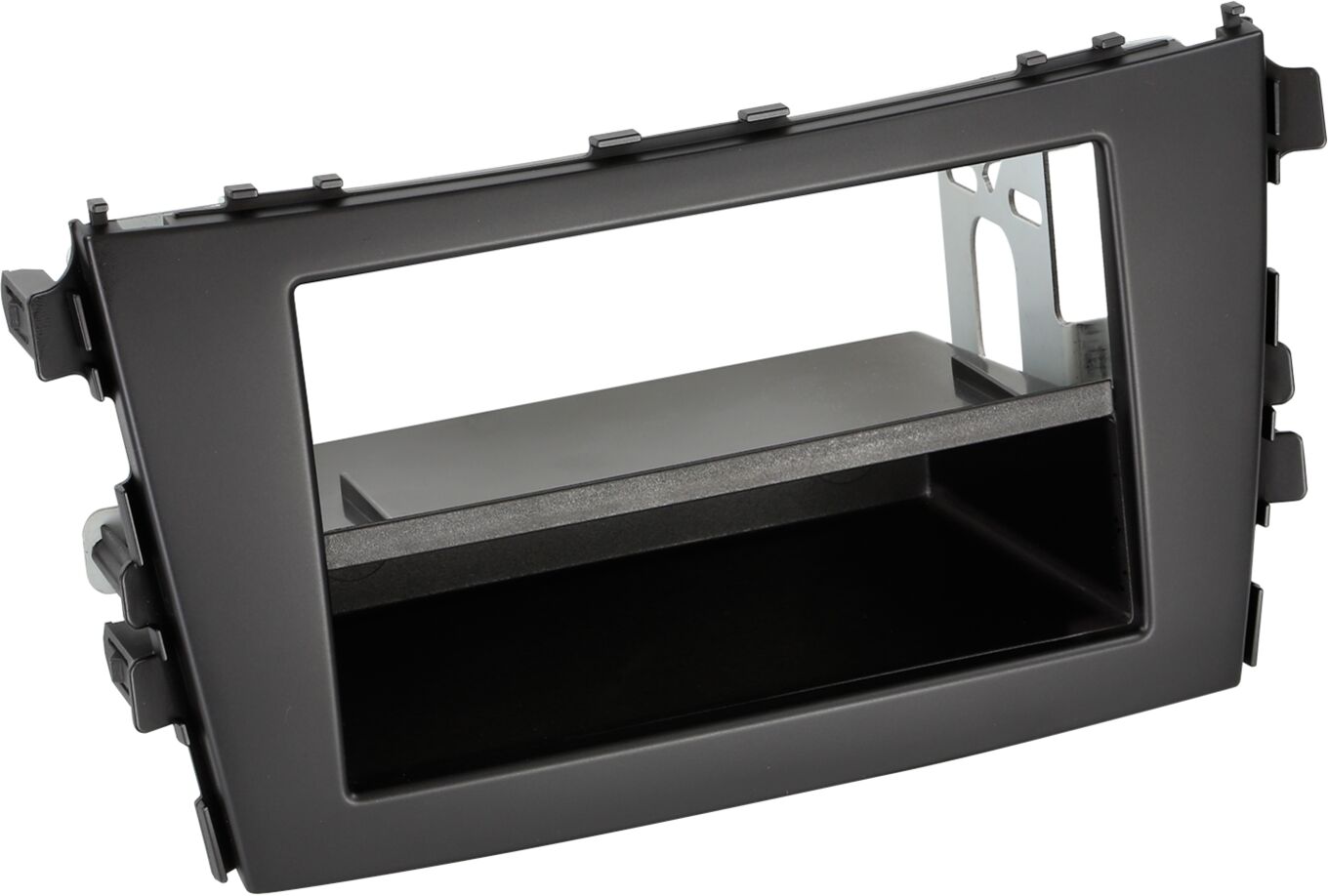 2-DIN Paneel met pocket Suzuki Celerio 2014-2019 Kleur: Zwart - 281294 09 1 - 281294-09-1