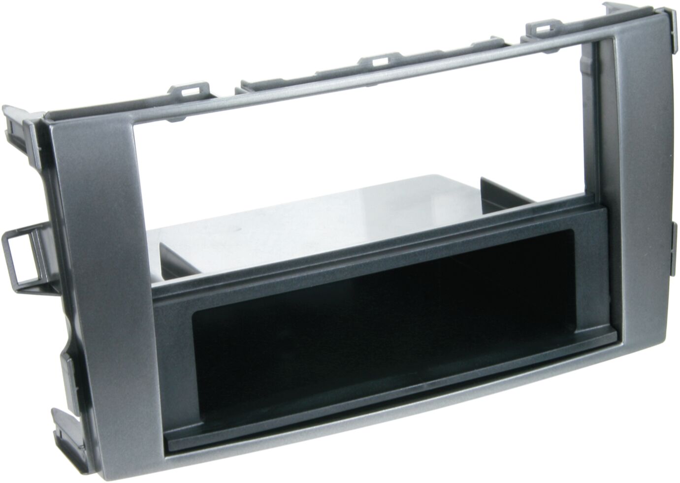 2-DIN Paneel Toyota Auris (E15J/E15UT) 03/2007-10/2012 - Kleur: Antraciet Grijs  - 281300 13 1 - 281300-13-1