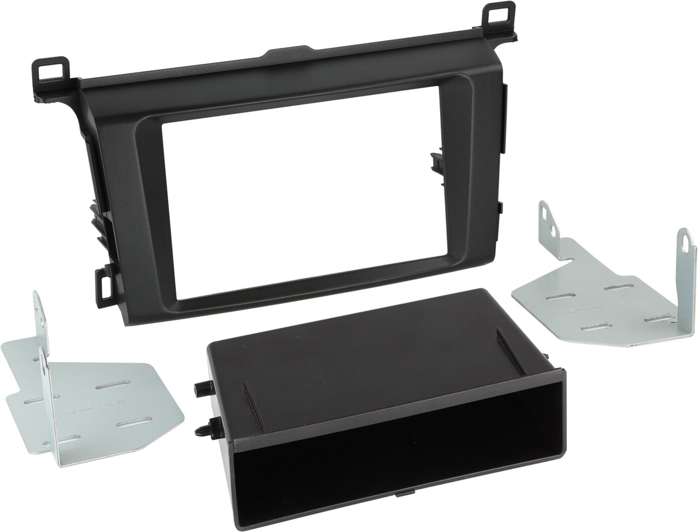 2-DIN Paneel met bakje Toyota RAV4 2013-2018 Kleur: Zwart  - 281300 31 1 - 281300-31-1
