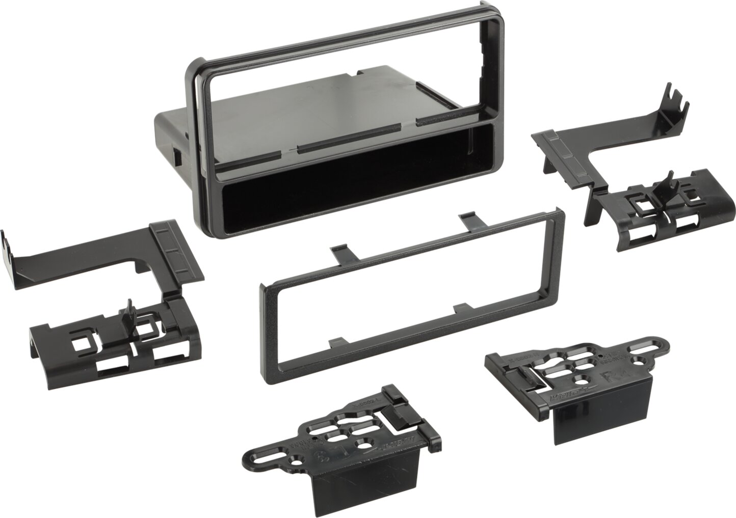 1-DIN Paneel Toyota Hilux (N25) 2005-2011  Kleur: zwart (METRA) - 281300 37 - 281300-37
