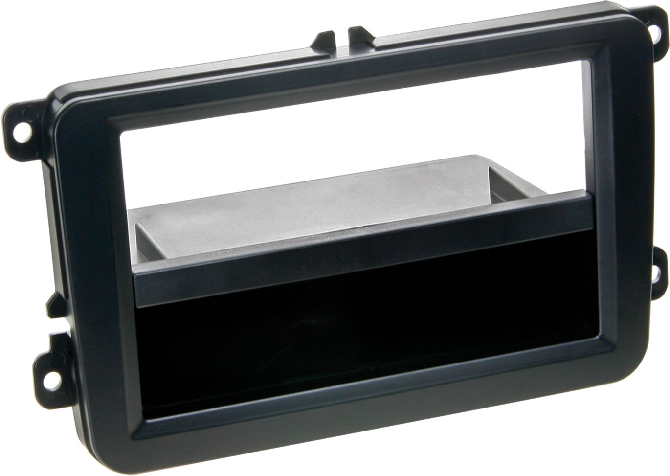2-DIN Radio Paneel met aflegvak Seat/Skoda/Volkswagen zwart - 281320 10 pro - 291320-10-1