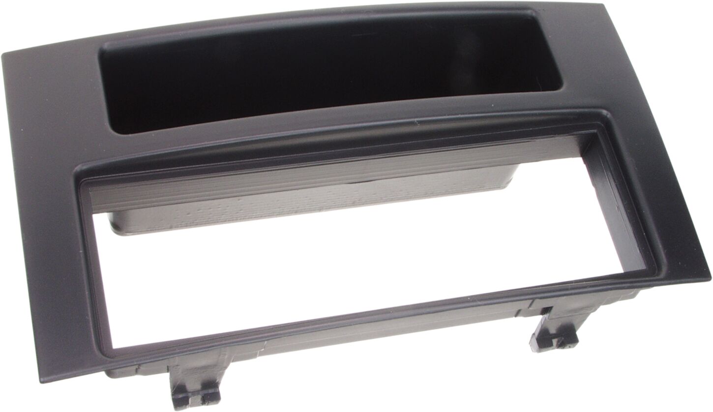 1-DIN Paneel met aflegbakje. Volkswagen Touareg / Mulivan/ T5 Transporter/ Caravelle  Kleur: Zwart - 281320 11 - 281320-11