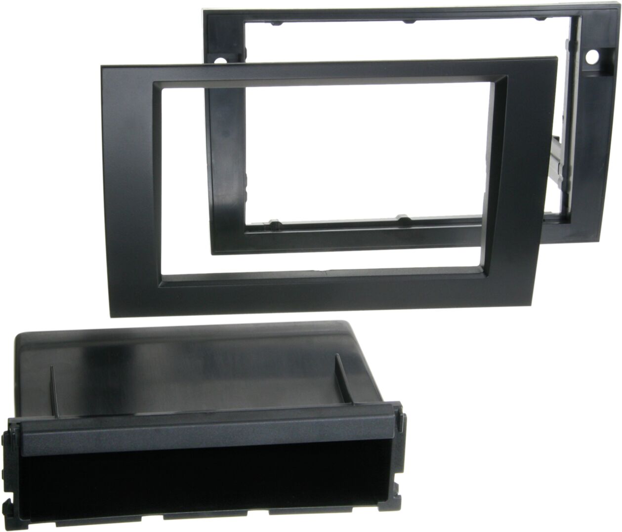 2-DIN Paneel Audi A4 (8E)  - Seat Exeo (3R) Kleur: Zwart - 281320 12 1 - 281320-12-1