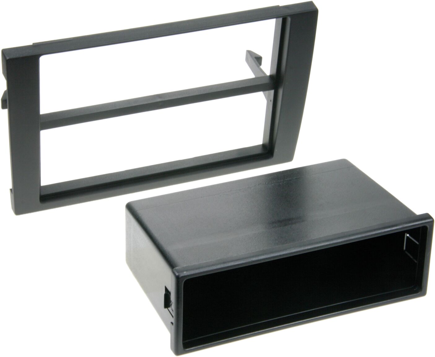 2-DIN Paneel Audi A4 B6 / B7  (8E) - Seat Exeo (3R)  Kleur: Zwart - 281320 17 - 281320-17