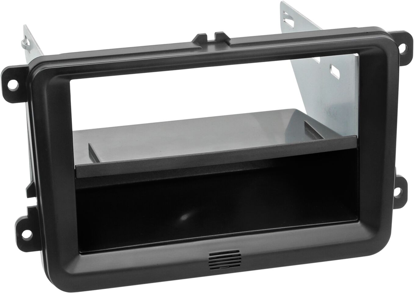 2-DIN Paneel met opbergvak Seat - Skoda - Volkswagen - Kleur: Zwart - 281320 30 1 - 281320-30-1