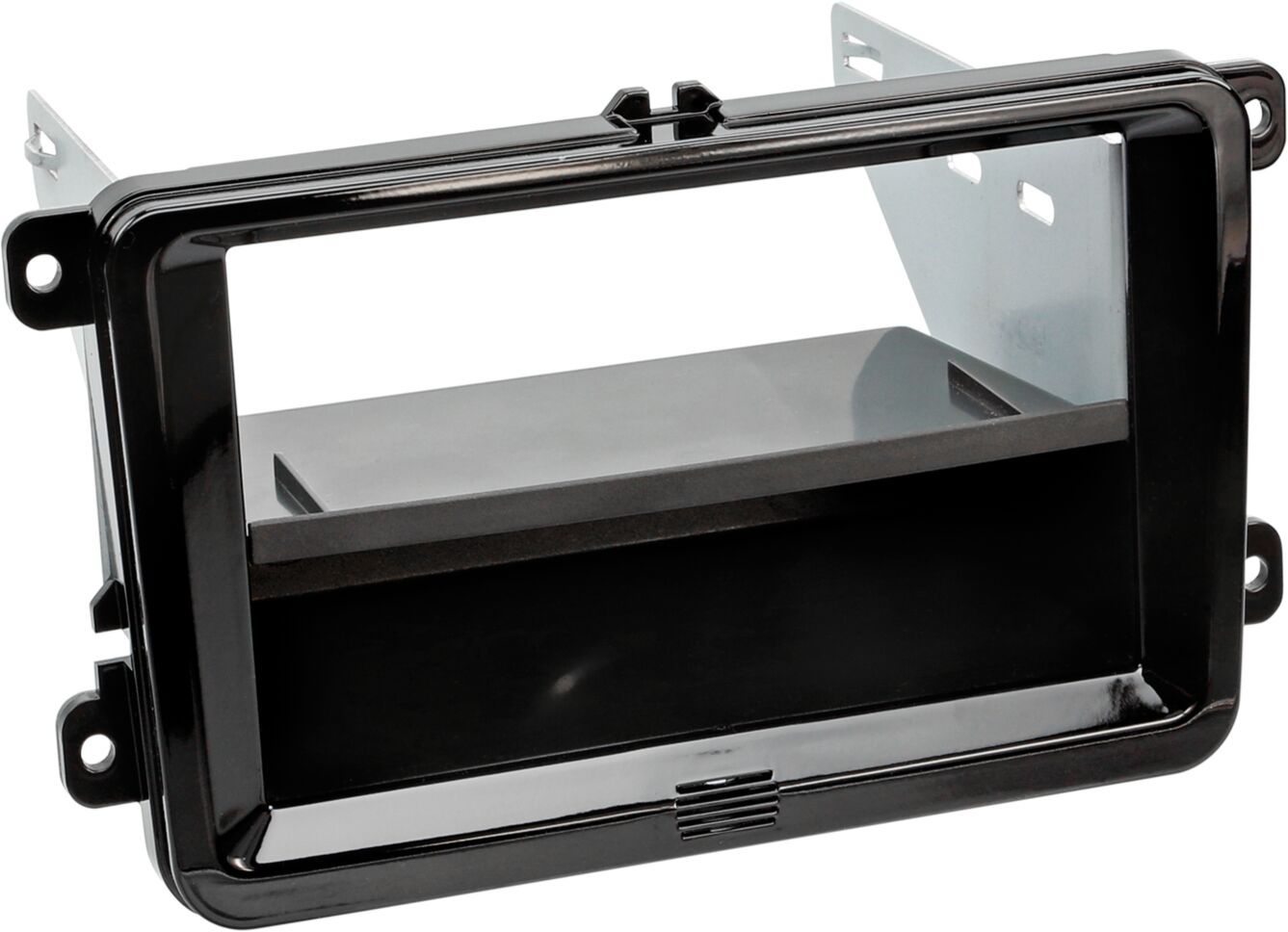 2-DIN Paneel met aflegbakje. Seat - Skoda - Volkswagen Kleur Piano Zwart - 281320 30 2 - 281320-30-2