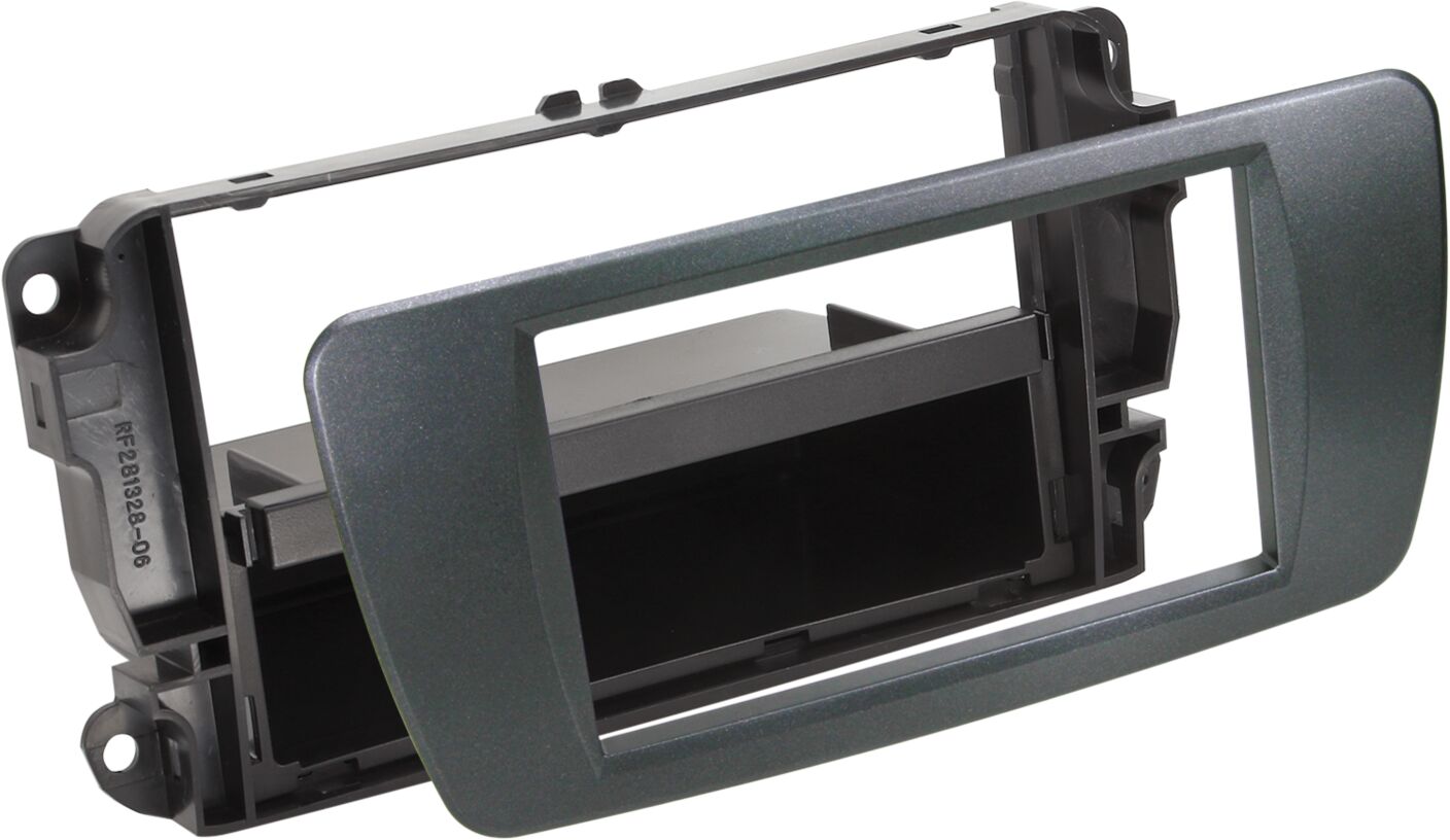 2-DIN Paneel met opbergvak Seat Ibiza ( 6J)  06/2008-06/20157 - Kleur: Azabache Zwart - 281328 06 1 - 281328-06-1
