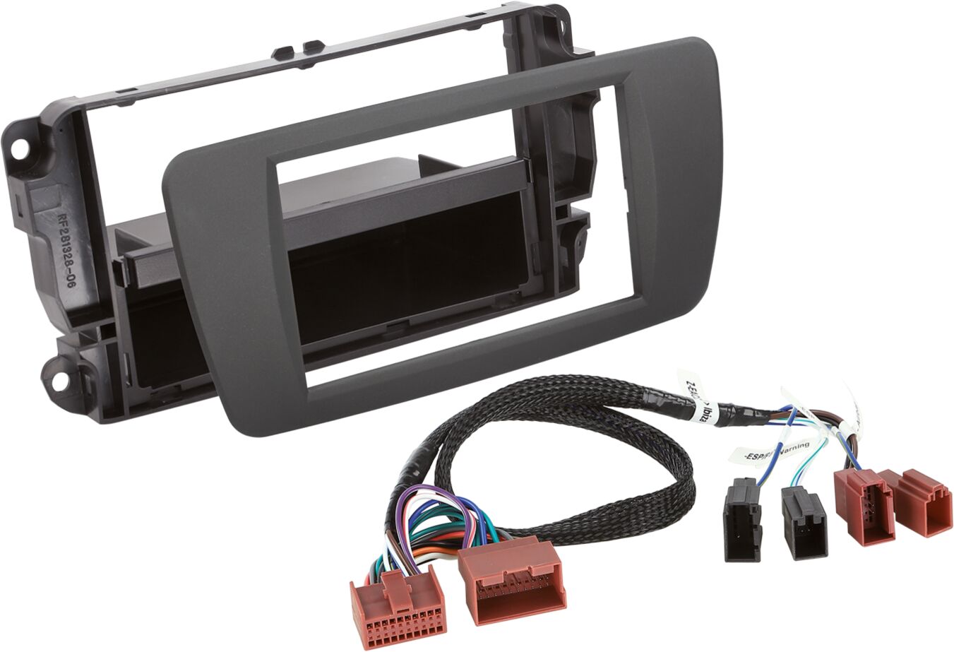 2-DIN Paneel met Aflegvak Seat Ibiza tuam grijs - 281328 08 3 - 281328-08-3