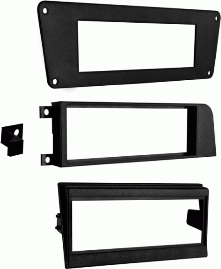 1-DIN radiopaneel Volvo 740/760/780/940/960 zwart (METRA) - 281352 09 1 - 281352-09-1