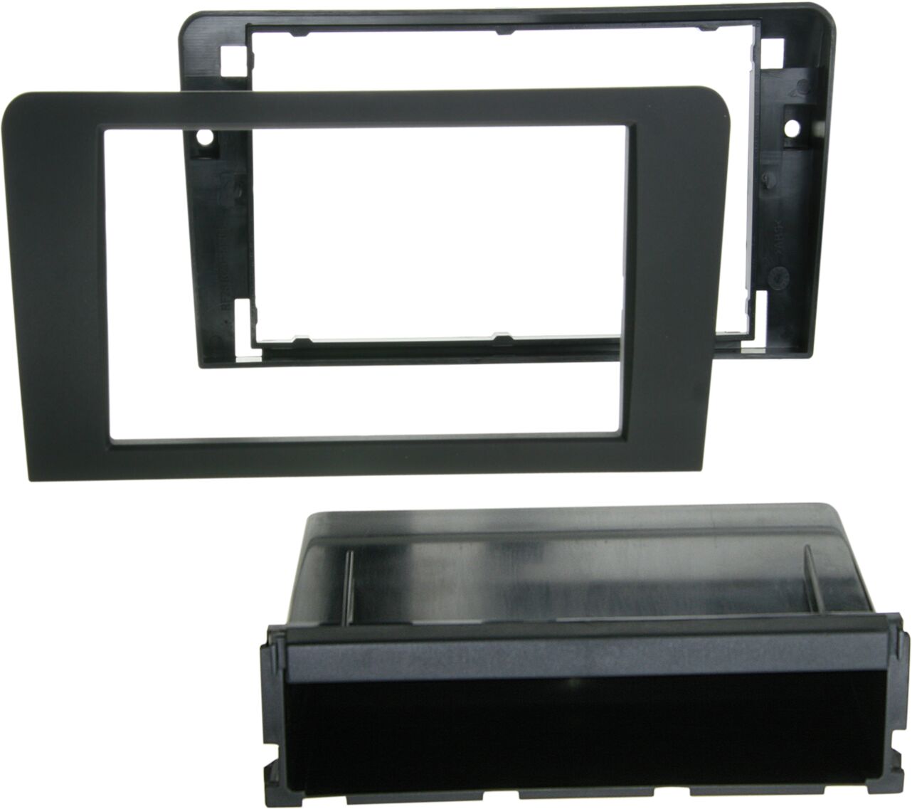 2-DIN Radio Paneel met aflegvak Audi PRO A3 (8P / 8PA) zwart - 291320 14 1 - 291320-14-1