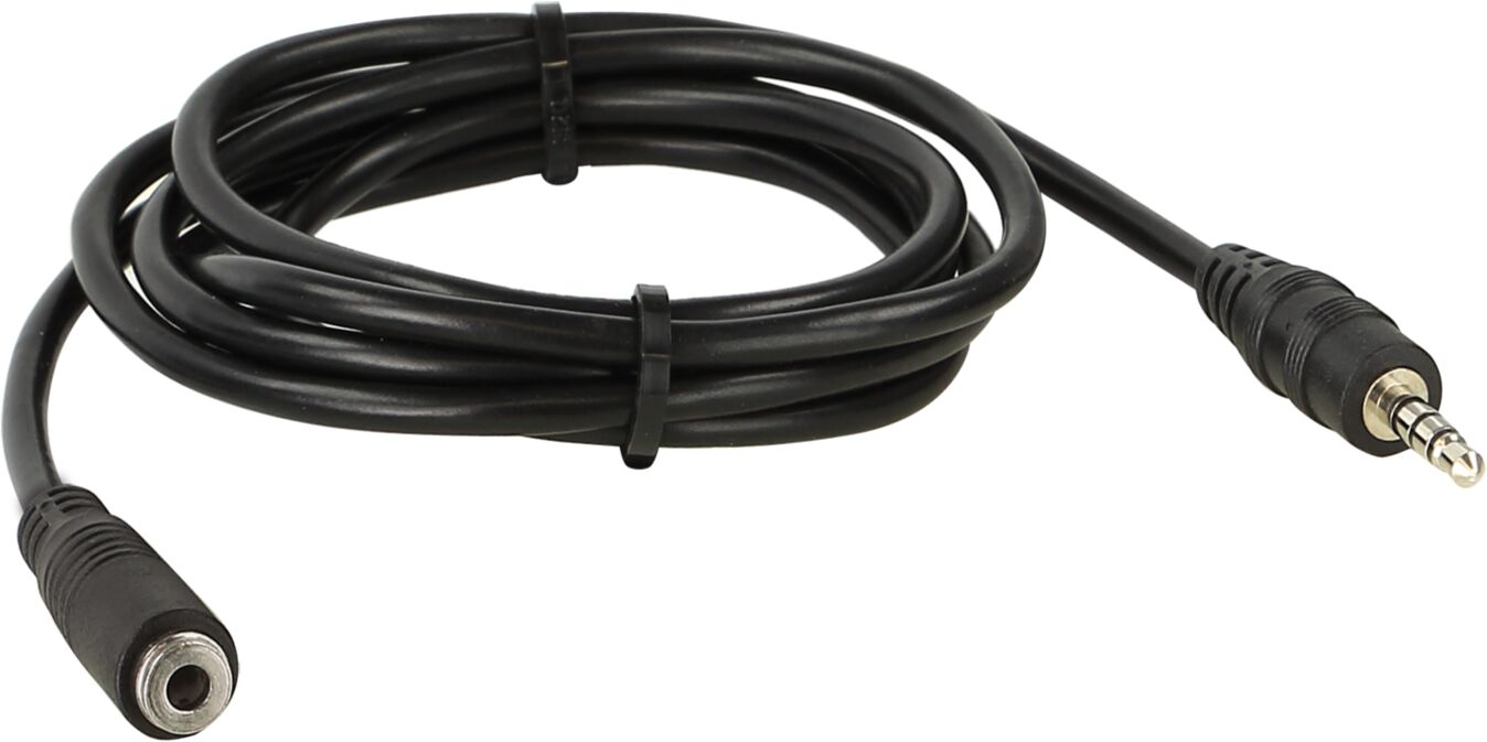 Stereo jack 3,5mm Stereo naar stereo 3.50mm 100cm (4-polig) - 311490 12 - 311490-12