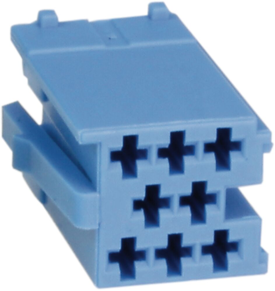Mini ISO plug 8-Pin male Blauw  - 331441 3 - 331441-3