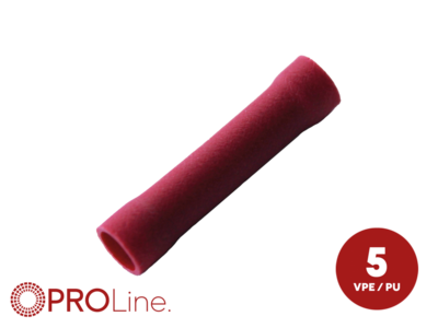 kabelschoen 5stuks 0.5 - 1.5mm2 rood in blister - 340001 5 p - 340001-5-p