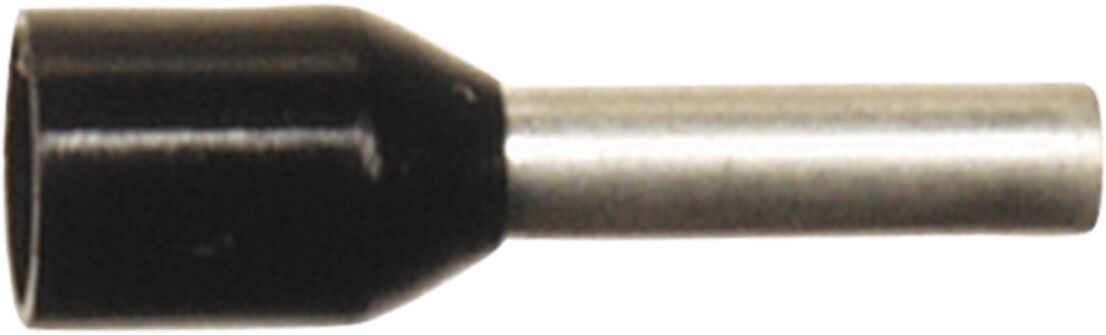 Adereindhuls zwart 1.5 mm&sup2; (100 stuks) - 340015 - 340015